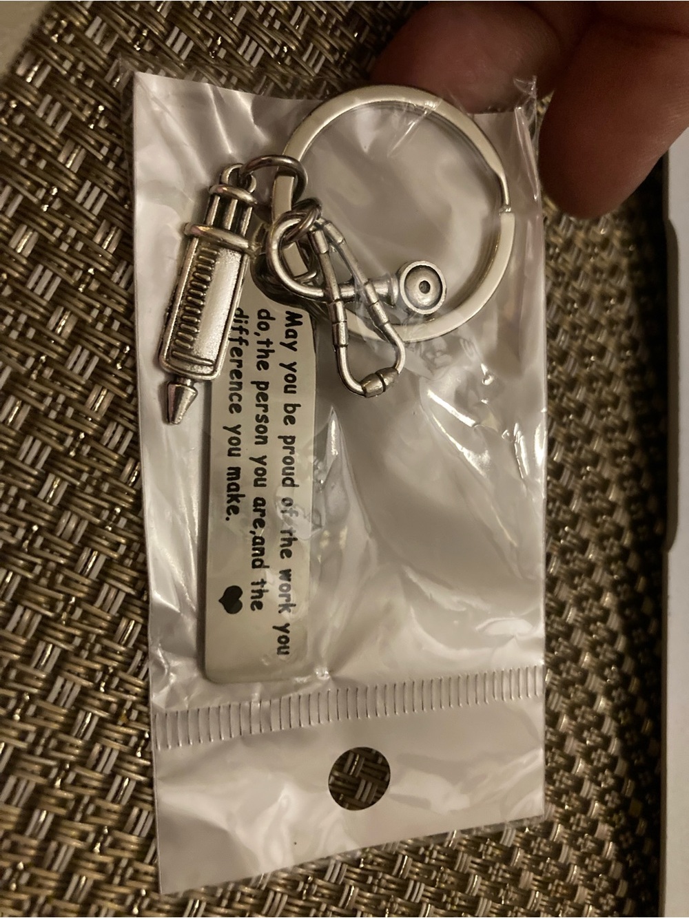 Inspirational Healthcare worker keychain New